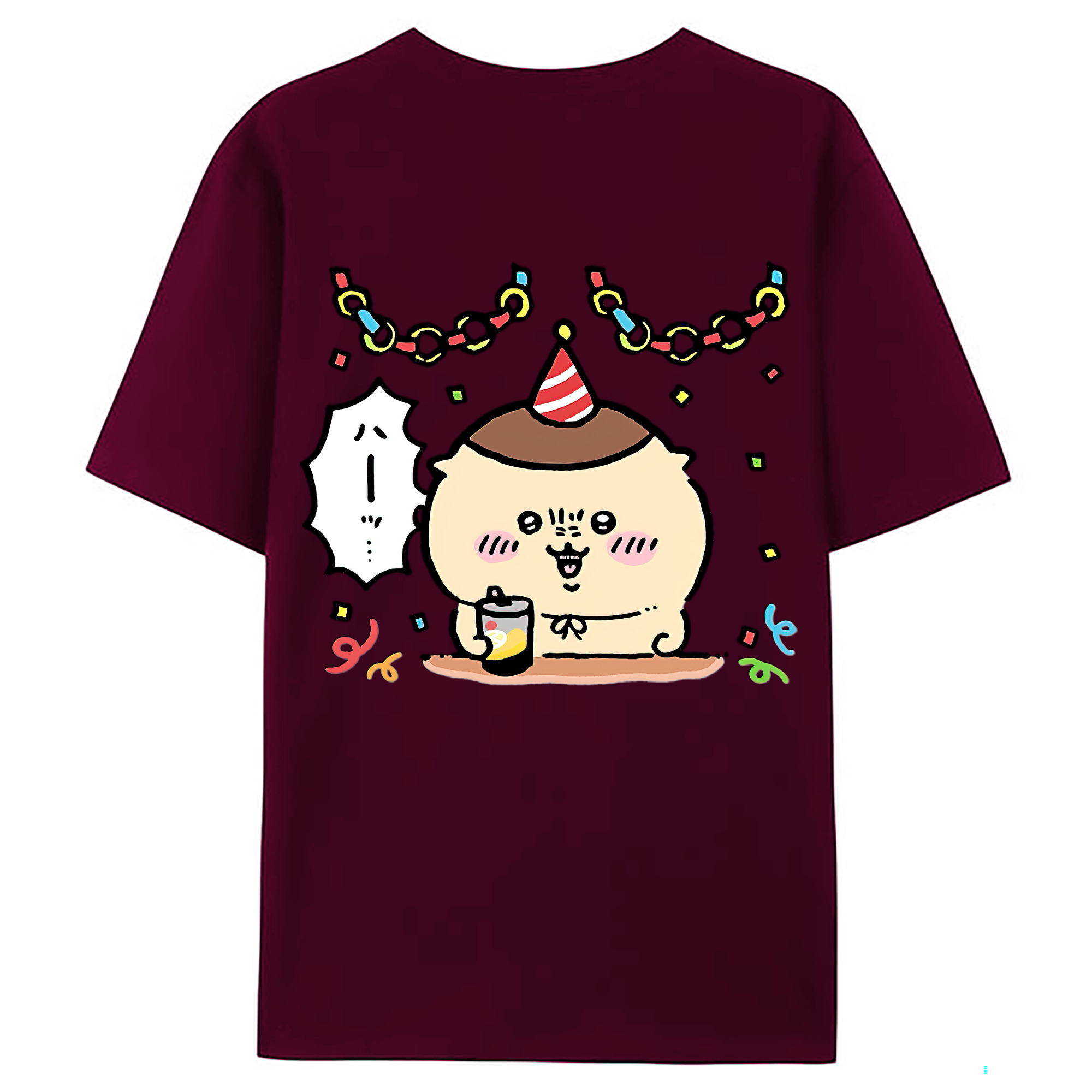 （画像用） ちいかわ くりまんじゅう Chii-kawa kuri manjū レディース半袖Tシャツ(バックプリント)